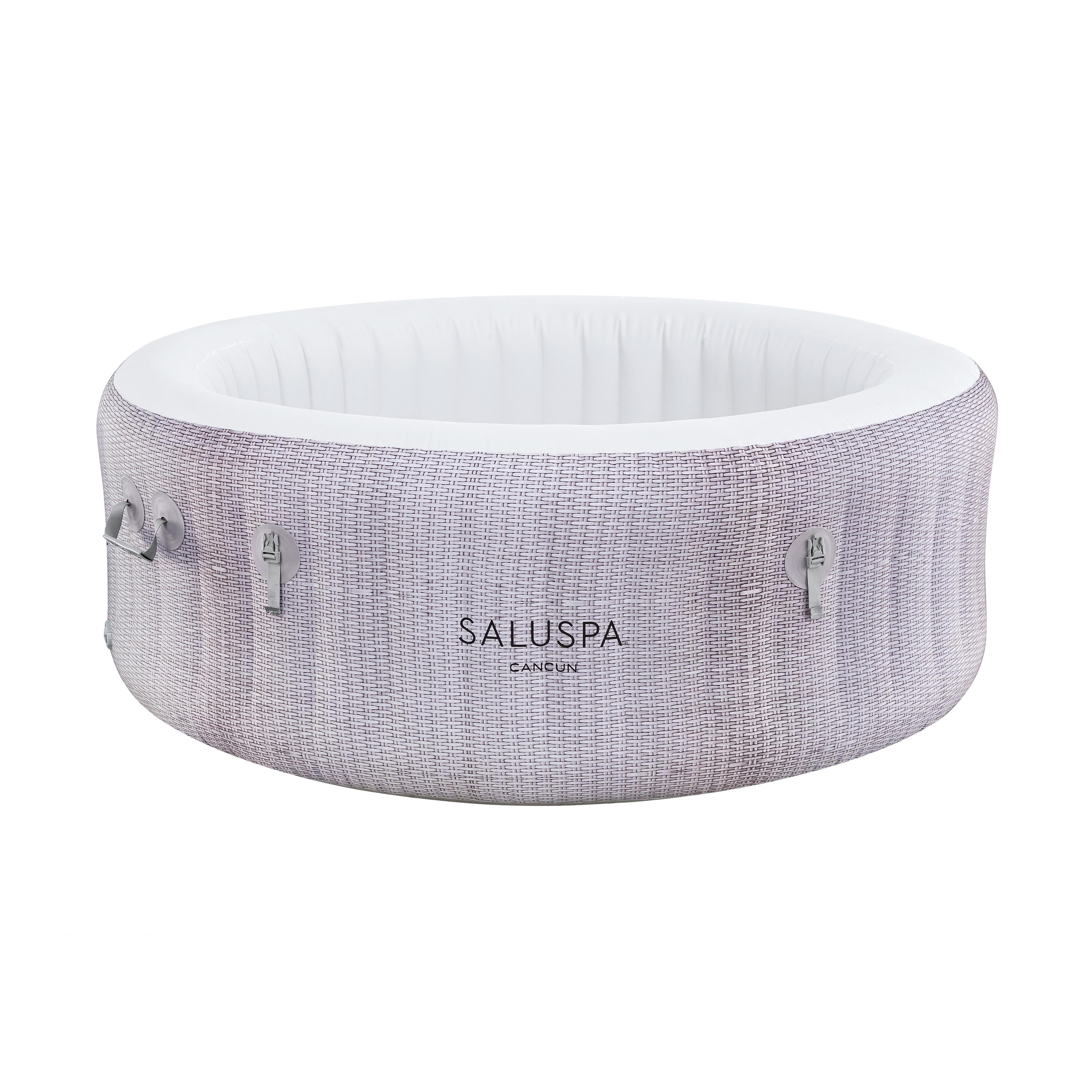 SaluSpa Cancun Energy-Efficient AirJet Hot Tub Liner Replacement, Gray Wicker