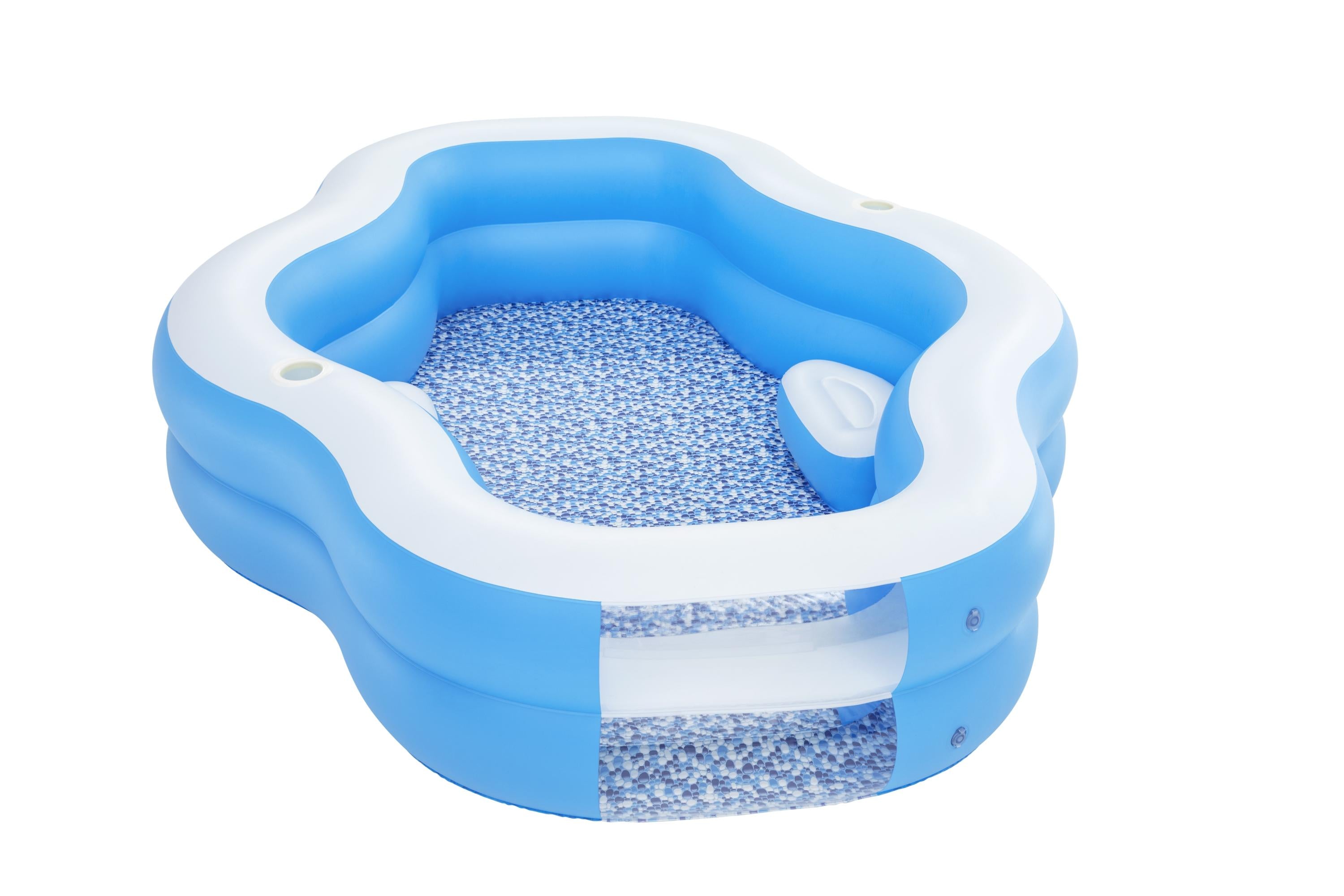 Piscine familiale gonflable H2OGO! Splashview de 2,4 m avec fenêtre transparente