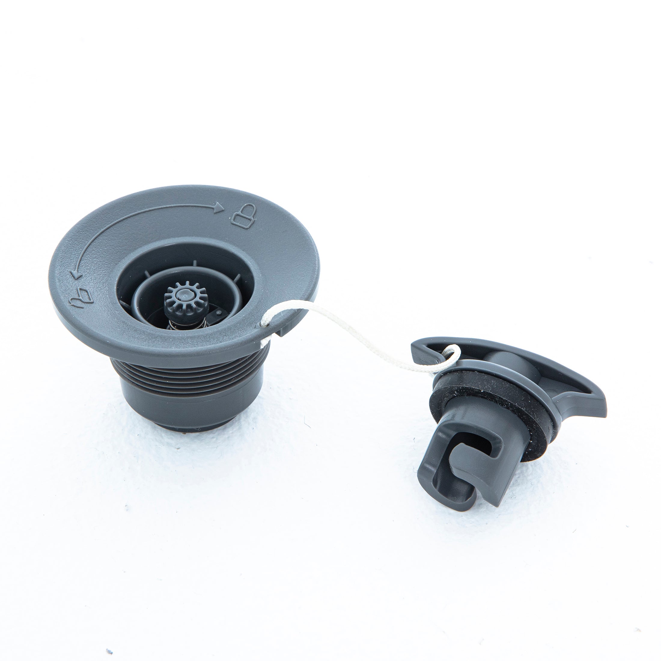 Valve de remplacement pour spas gonflables Drop Stitch et planches de SUP, grise