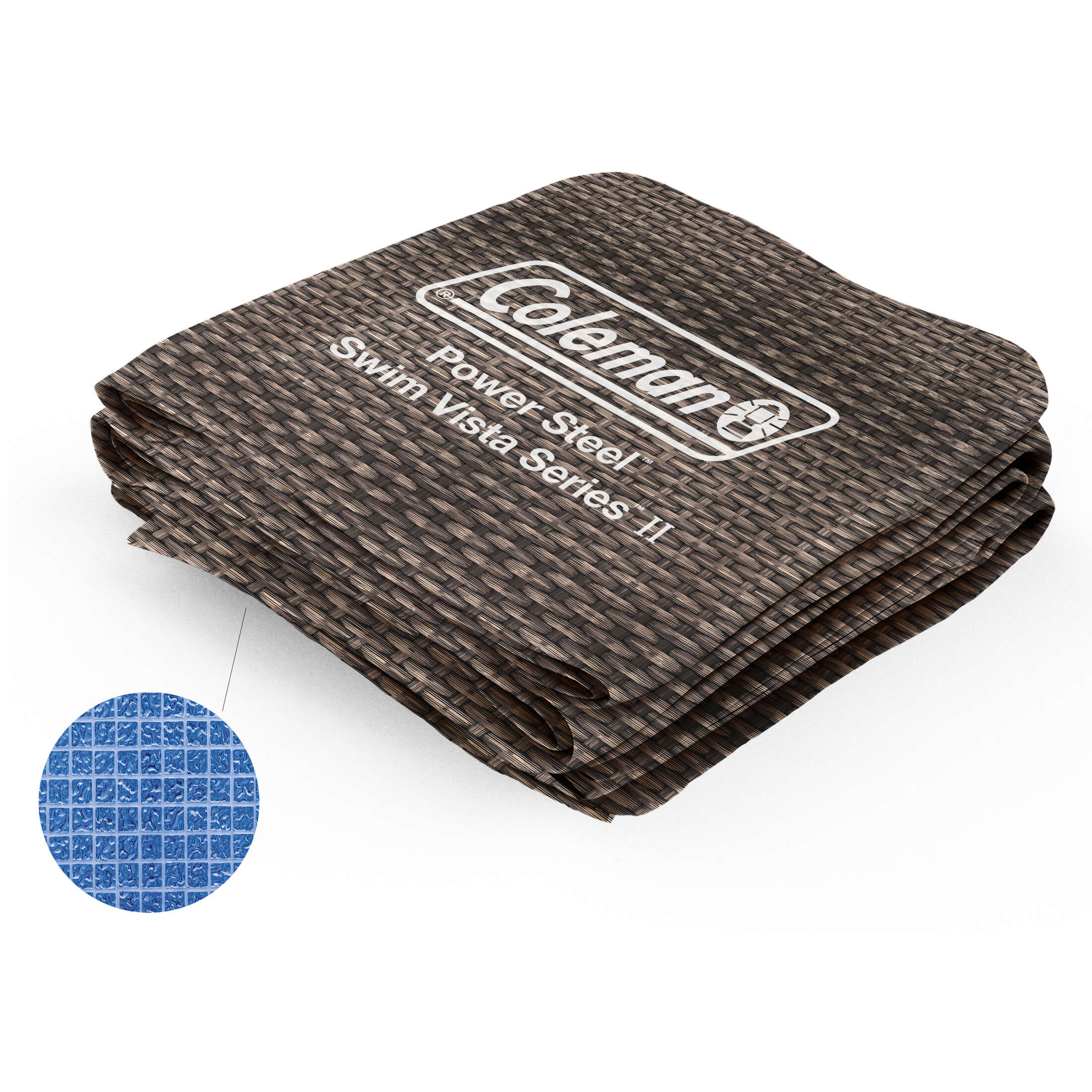 Coleman Power Steel Swim Vista Series II 18' x 48" Round Above Ground Pool Liner Replacement, Brown