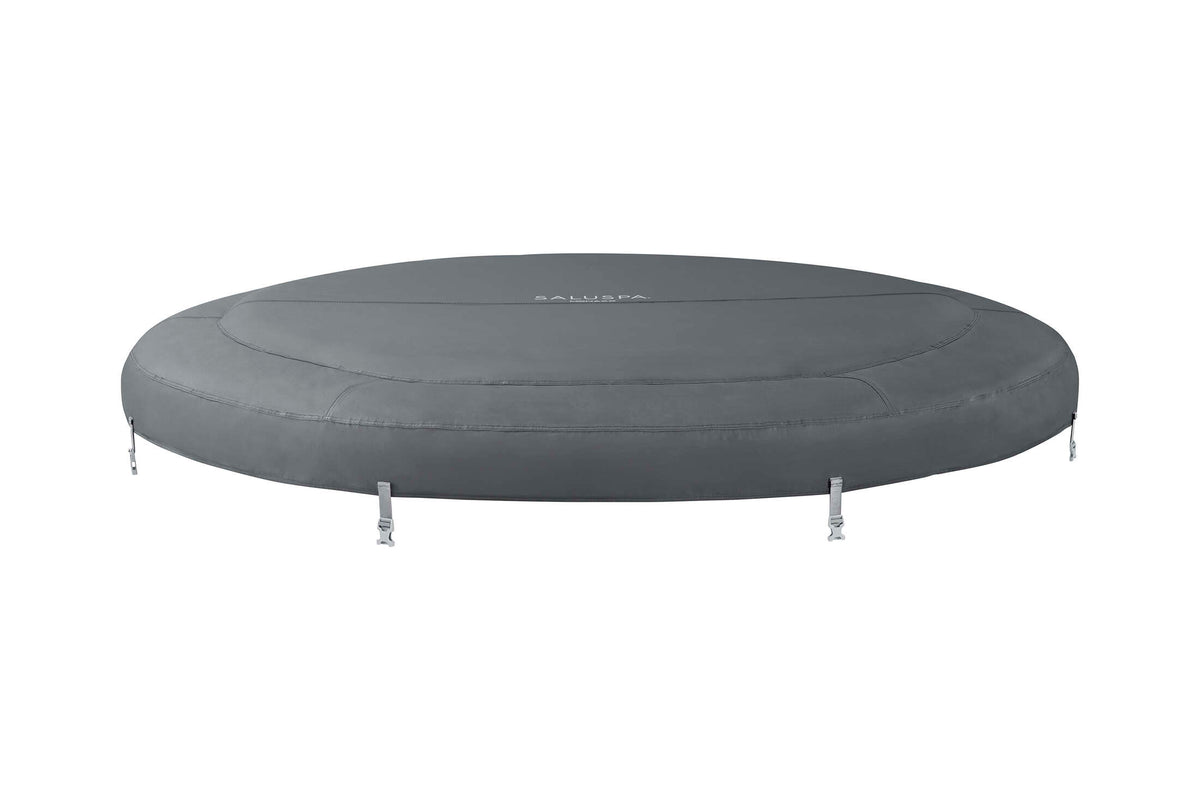 SaluSpa 85" x 28" Monaco AirJet Hot Tub Top Leatheroid Cover Replacement, Gray