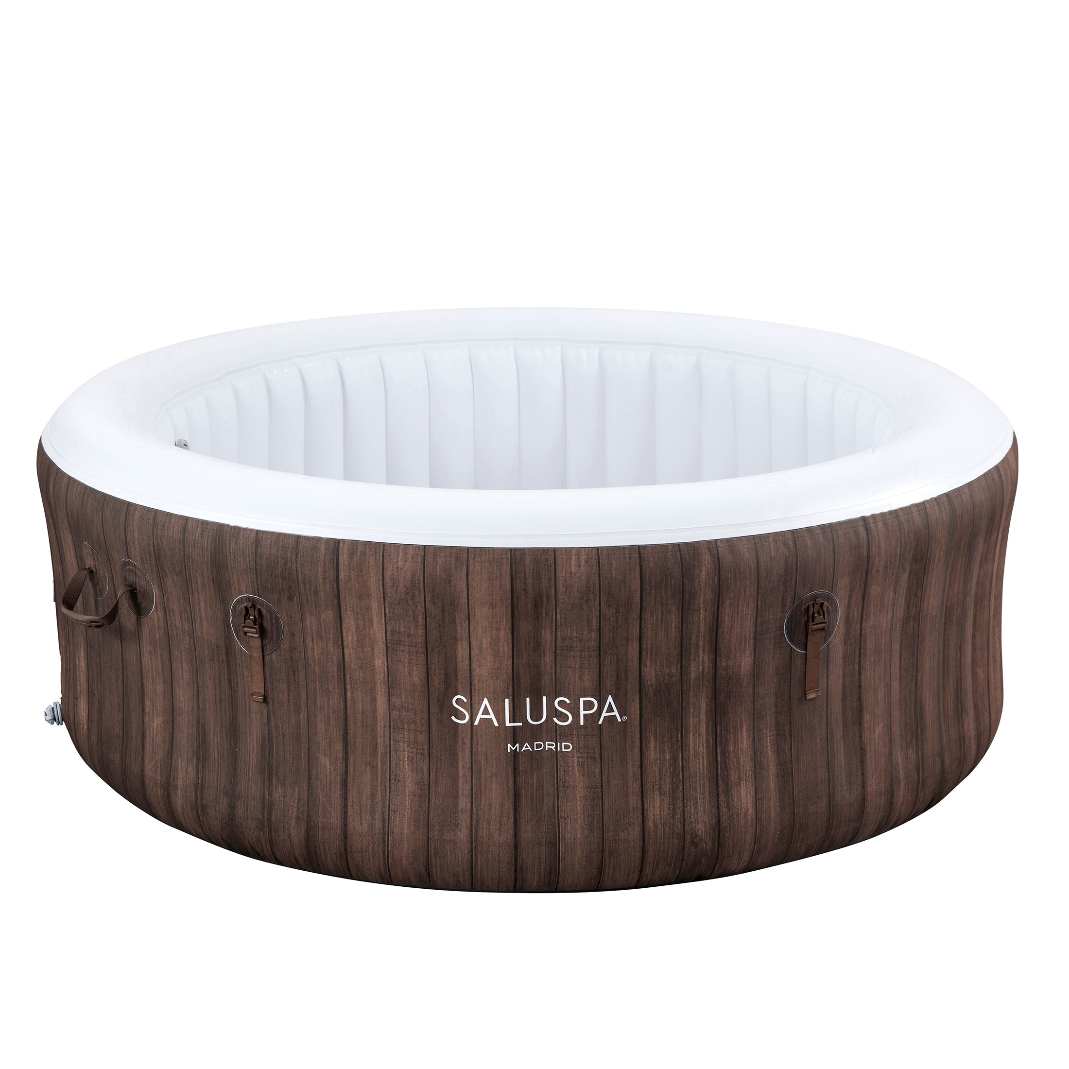 Reemplazo de revestimiento para jacuzzi AirJet de SaluSpa Madrid, veta de madera marrón
