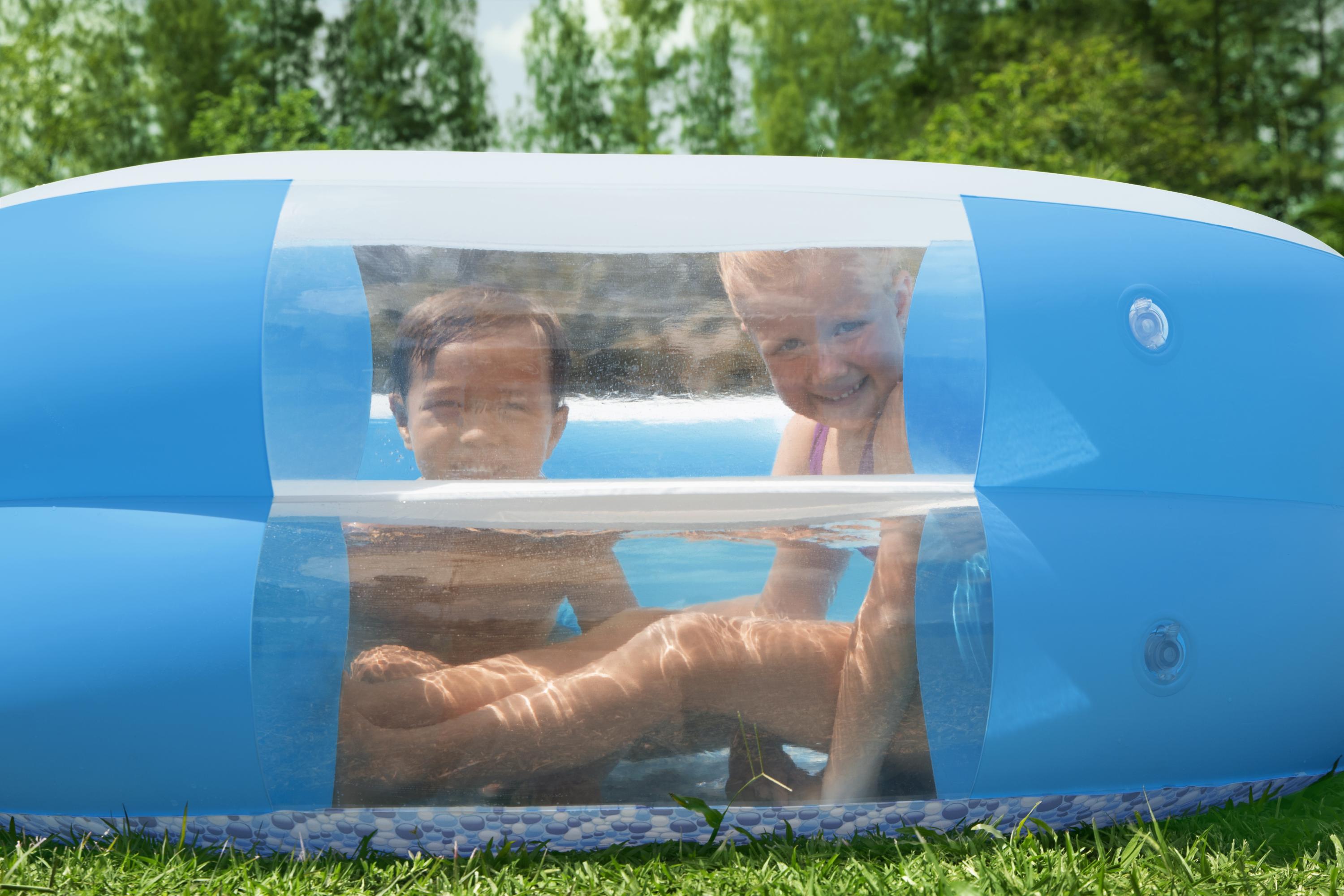 Piscine familiale gonflable H2OGO! Splashview de 2,4 m avec fenêtre transparente