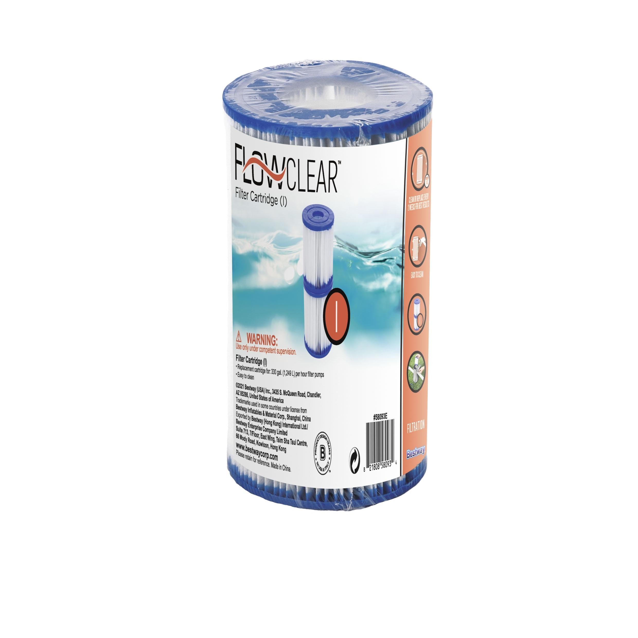 Cartucho de filtro Flowclear tipo I, paquete de 2