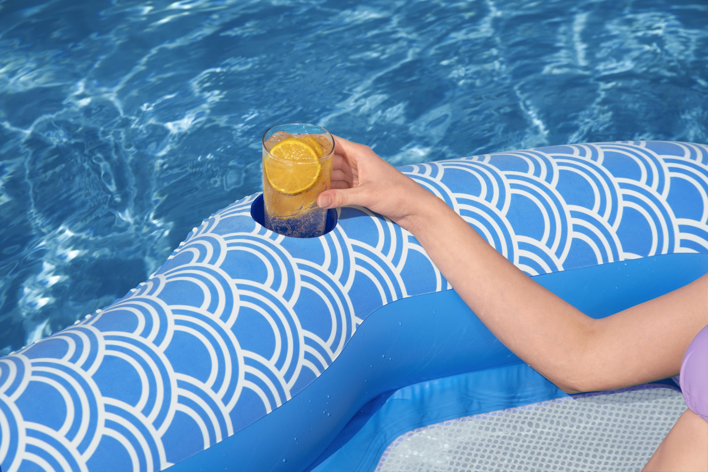 H2OGO! Flotador de piscina de felpa cómoda de 180 cm