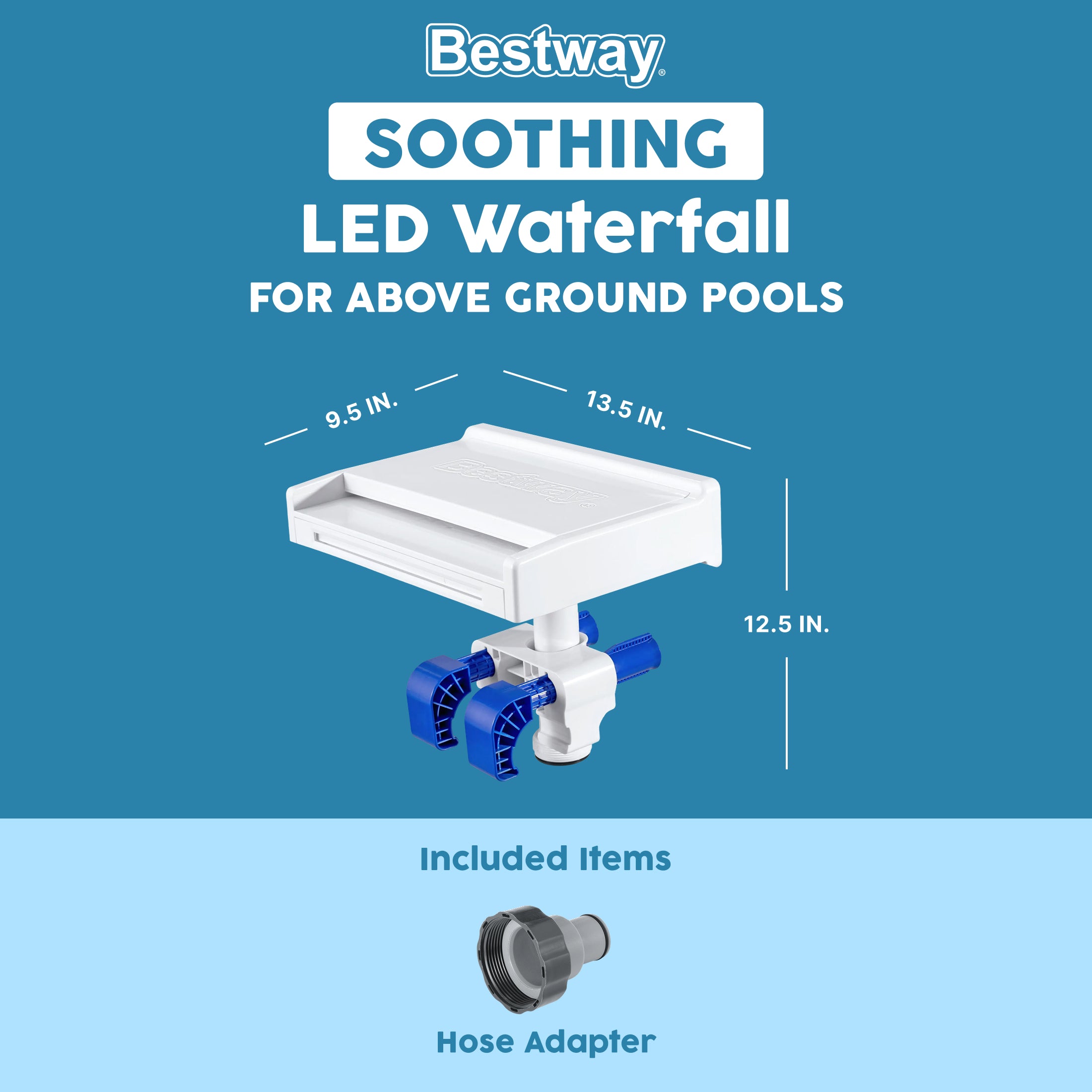 Cascada LED relajante para piscina Bestway