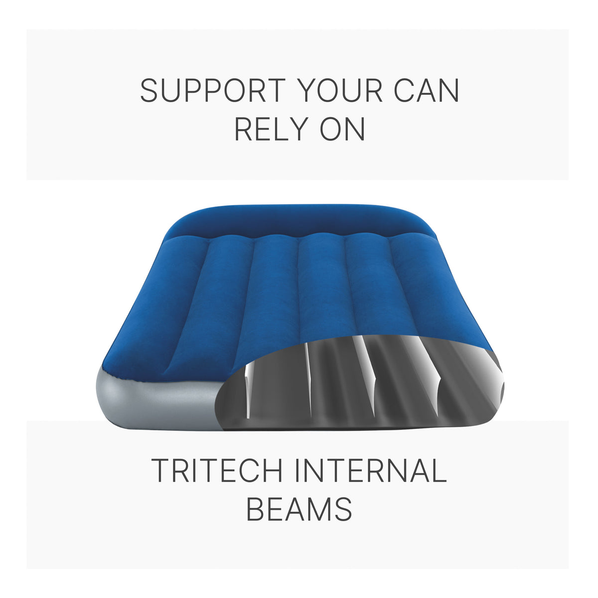 Bestway Tritech Air Mattress Queen 12” with Built-in AC Pump