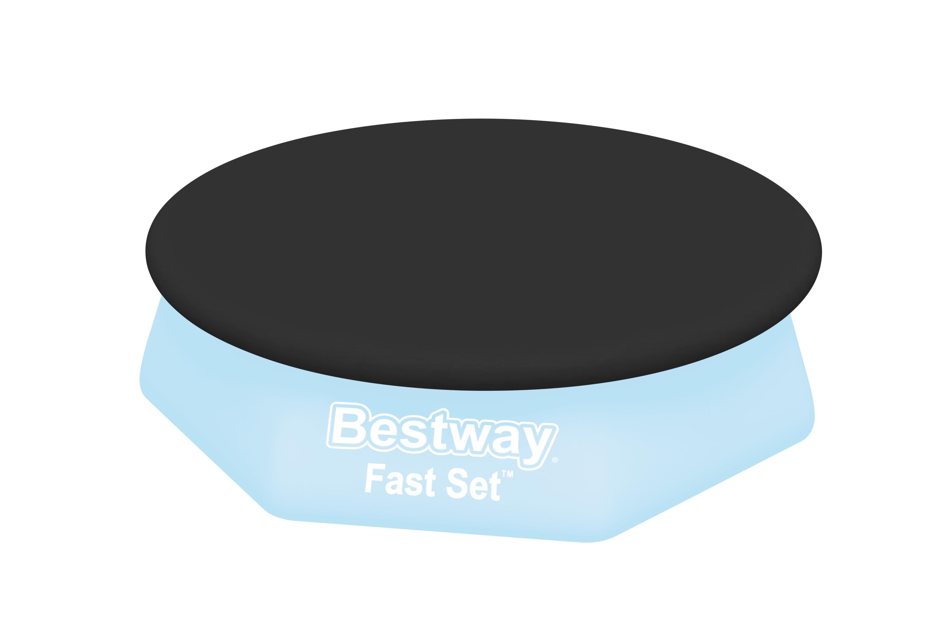 Couverture de piscine ronde Bestway Fast Set pour piscines hors sol gonflables de 2,4 m (8 pi)