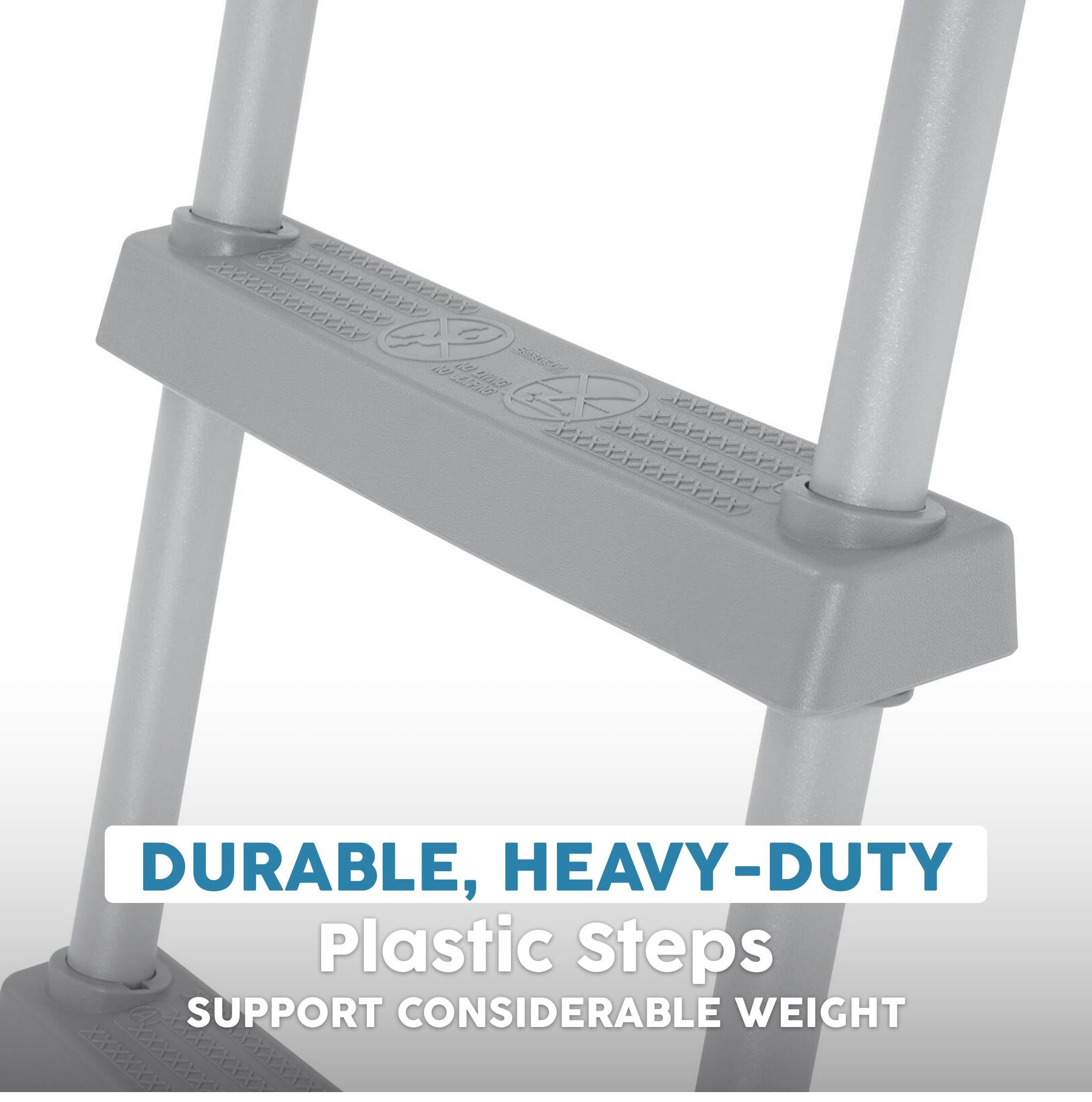 Bestway Above Ground Pool 42" Ladder Replacement, Gray