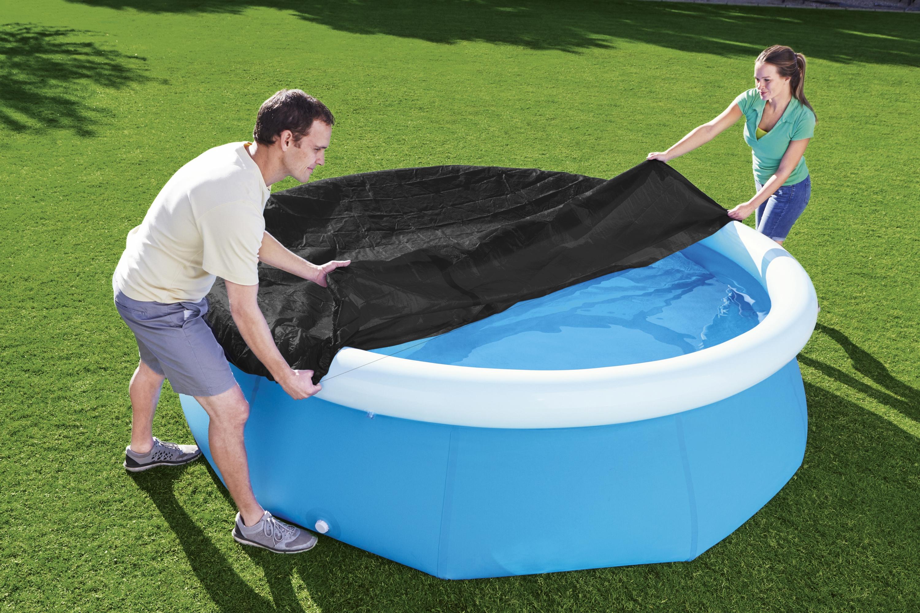 Couverture de piscine ronde Bestway Fast Set pour piscines hors sol gonflables de 2,4 m (8 pi)