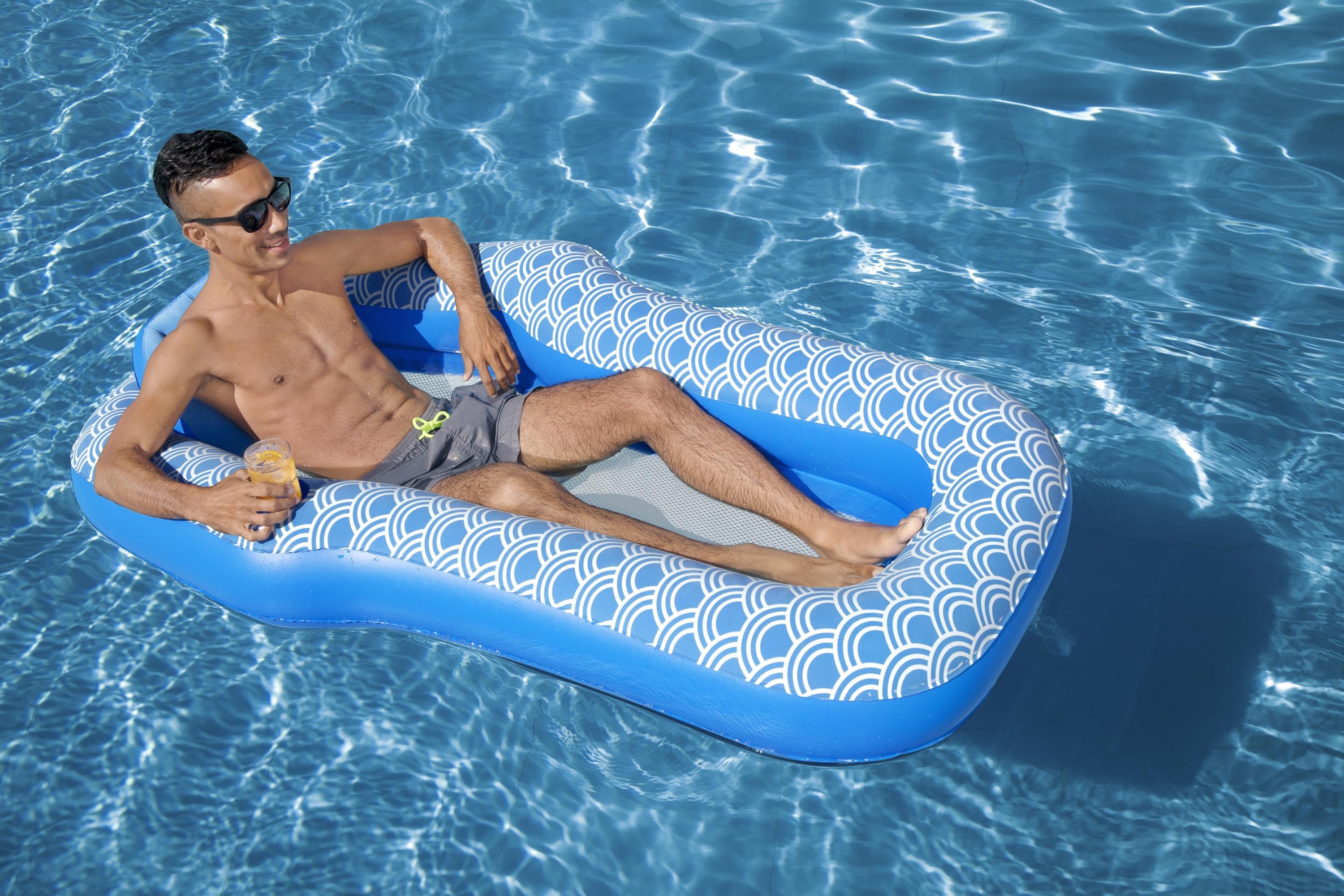 H2OGO! Flotador de piscina de felpa cómoda de 180 cm