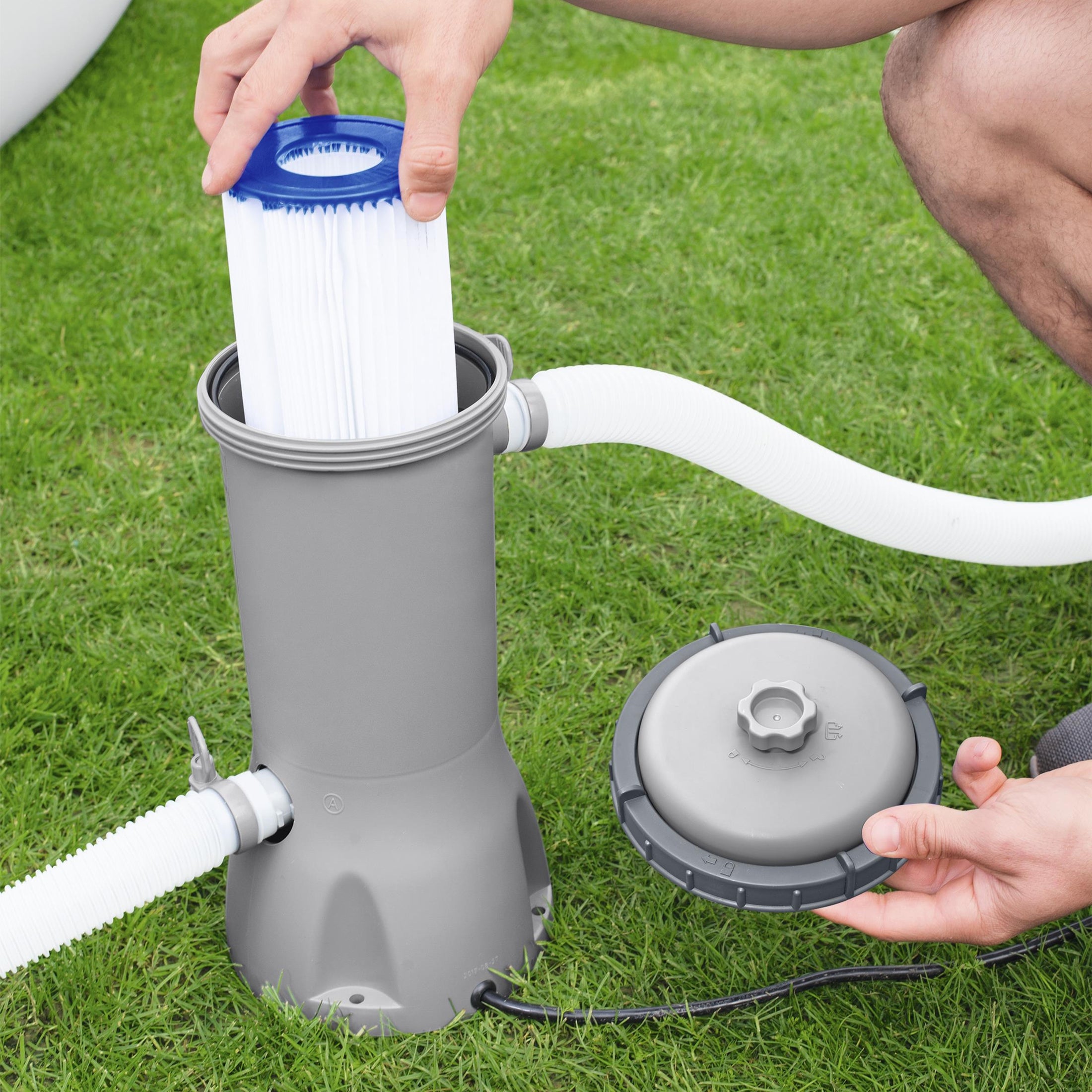Bomba de filtro Bestway para piscina elevada de 1000 galones