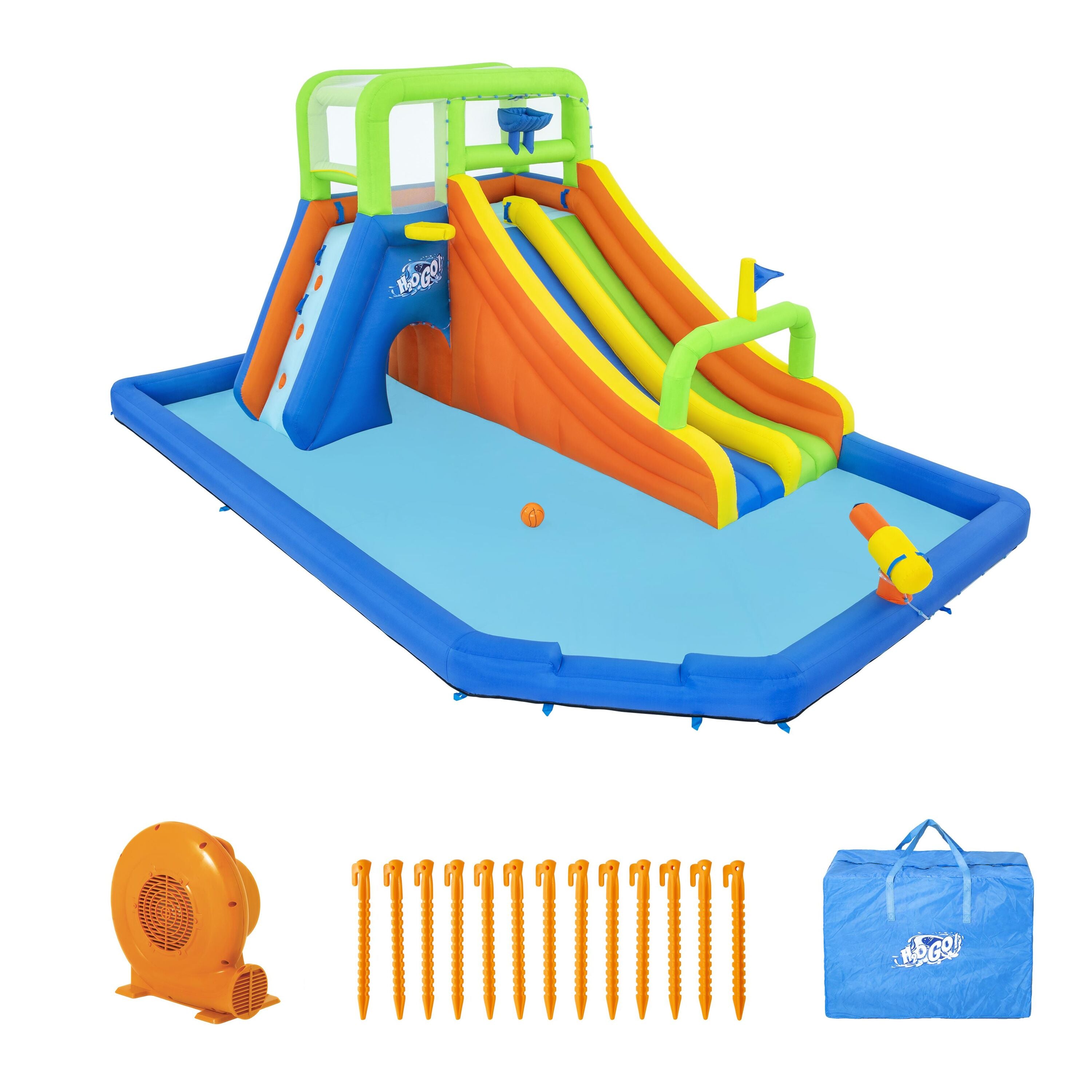 H2OGO! Wild Tide Kids Inflatable Water Park 19’ 8”