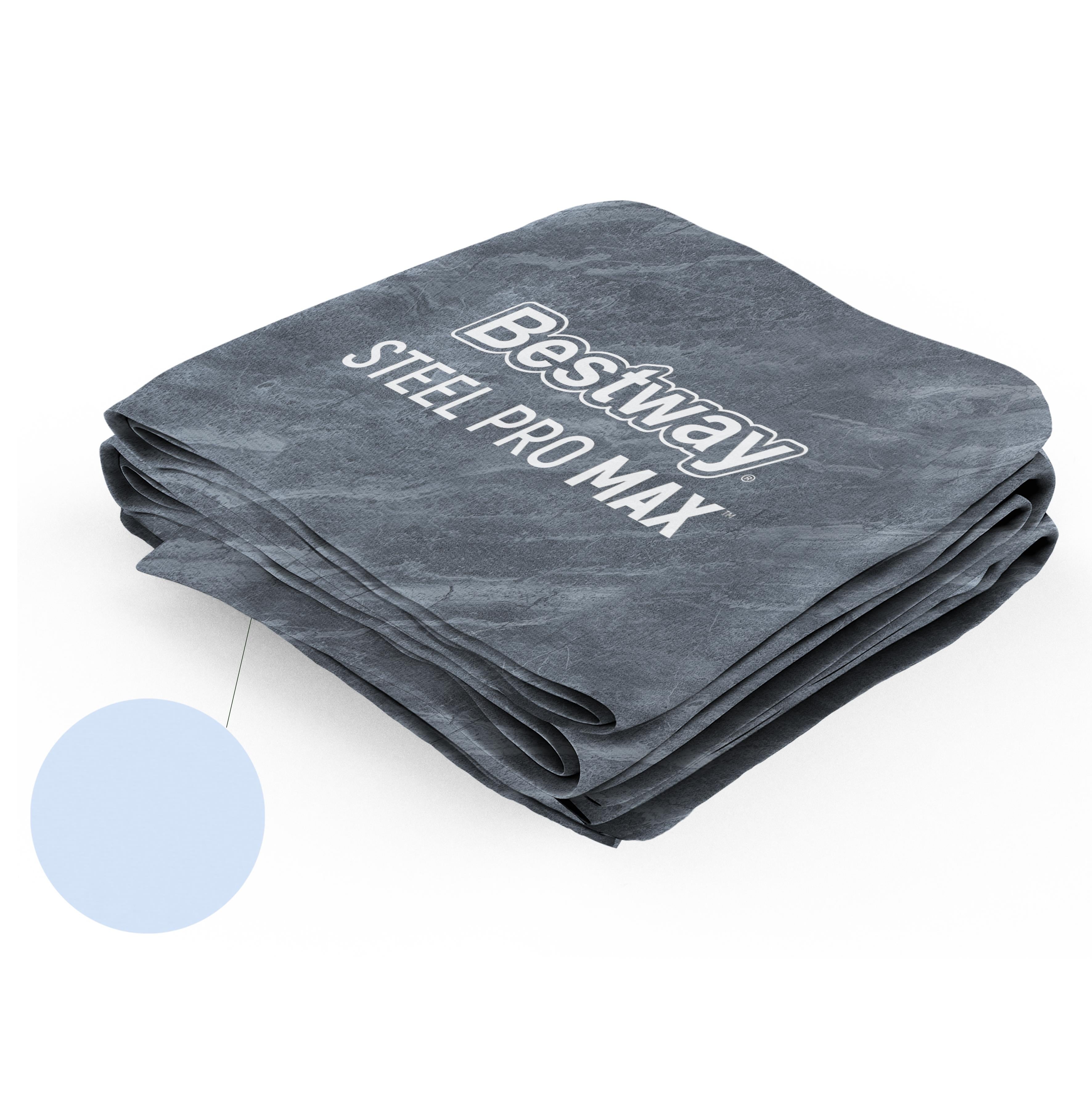 Steel Pro MAX 20' x 48" Round Above Ground Pool Replacement Liner, Gray