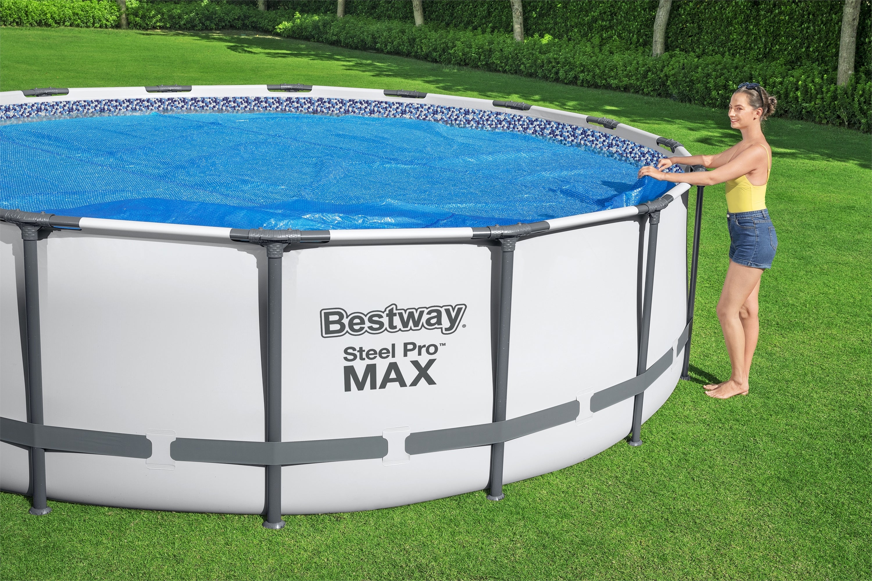 Bestway Round Solar Pool Cover for 18' Above Ground Pools