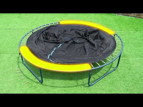 Cargar vídeo: Trampolín de exterior Bestway Xtreme Air de 3 m para niños y adultos, con cerramiento sin huecos y postes acolchados con espuma.