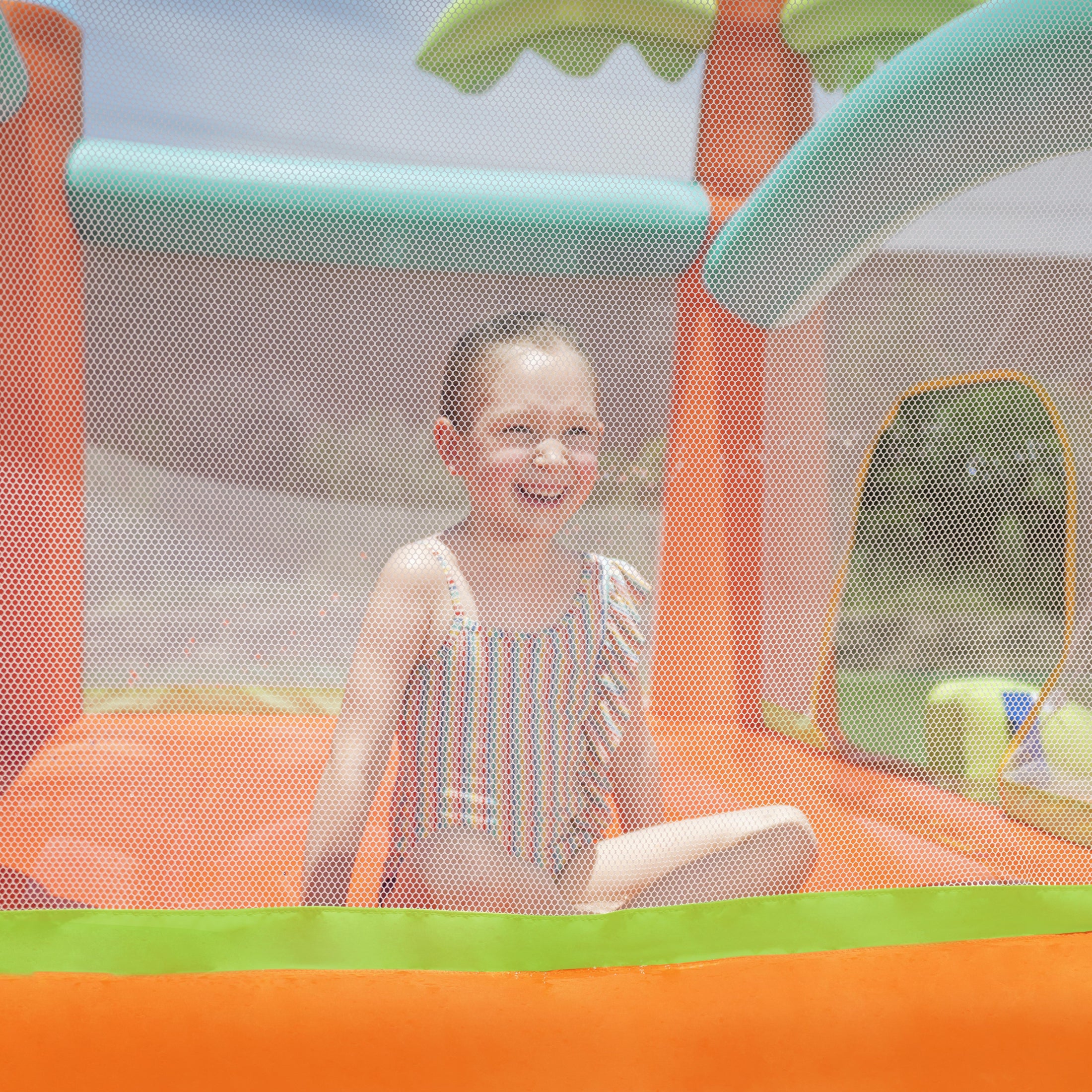H2OGO! Kids Tropical Outdoor Inflatable Mega Bouncer