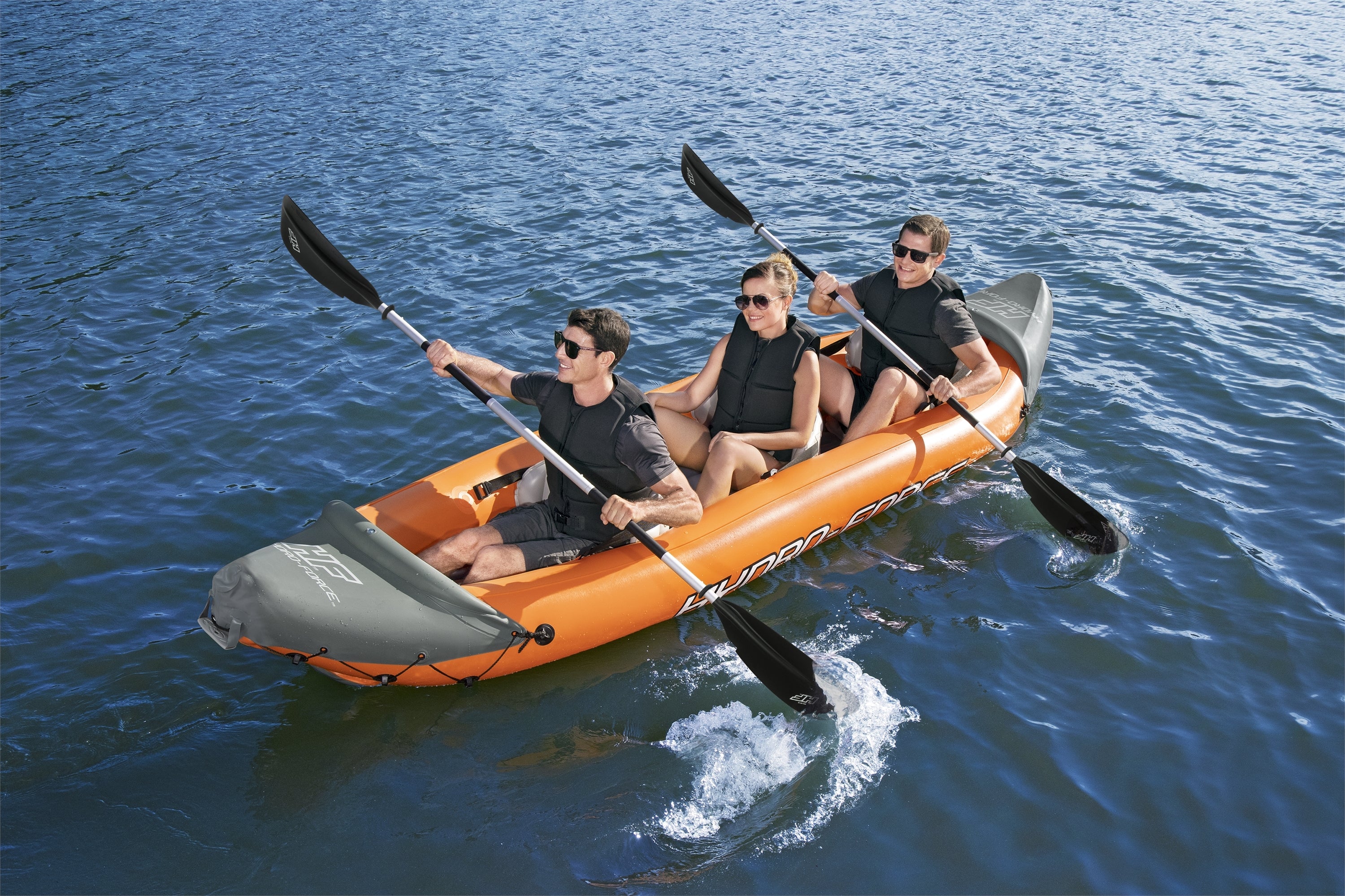 Hydro-Force Rapid X3 Inflatable Kayak Set 12'6"
