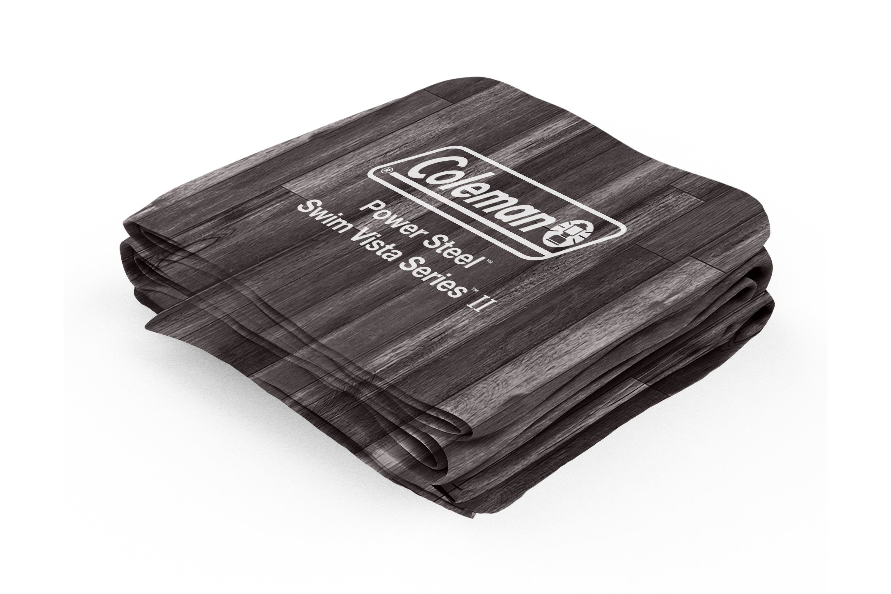 Coleman Power Steel Swim Vista Series 20' x 10' x 48" Oval Above Ground Pool Liner Replacement, Wood Print
