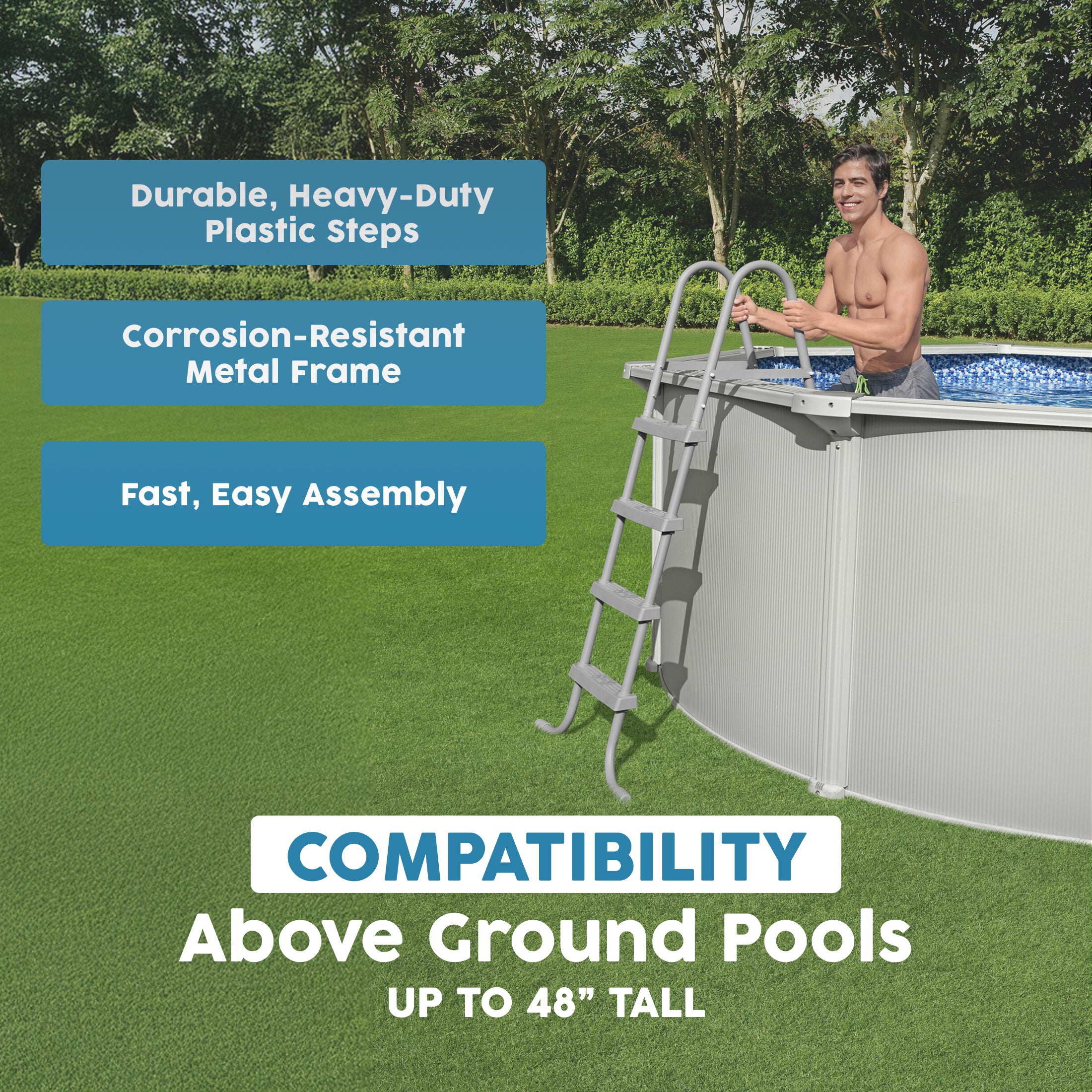 Bestway Above Ground Pool 48" Ladder Replacement