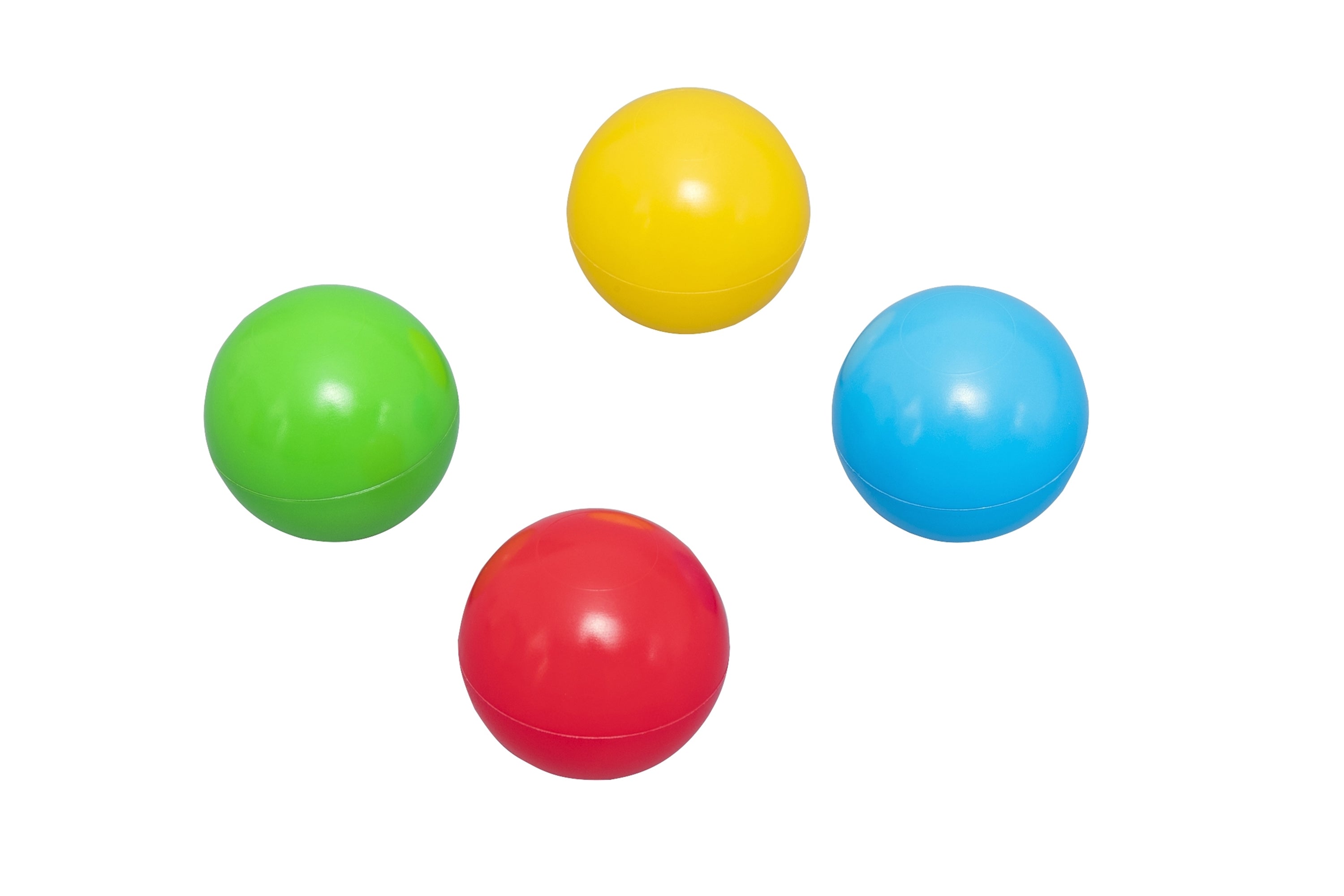 Bestway Splash & Play 250 Ball Pit Balls, Multi-Color, 2.3" Balls, Ages 1+ | Heavy-Duty Plastic Play Balls, Use With or Without Water, Puncture-Resistant Material, Motor Skill Development, Airtight Seam