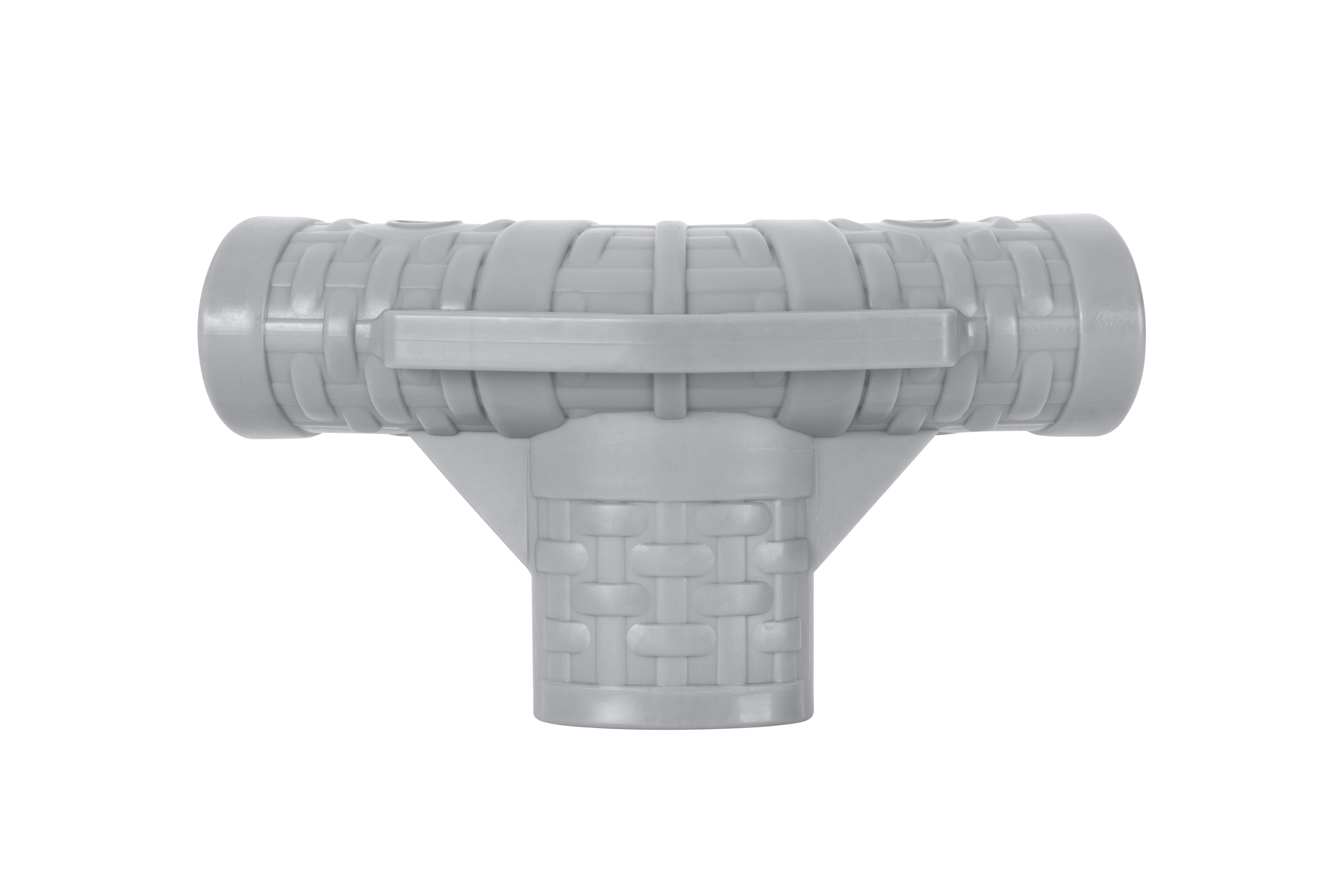 Steel Pro MAX Round Above Ground Pool T-Connector Replacement, Light Gray