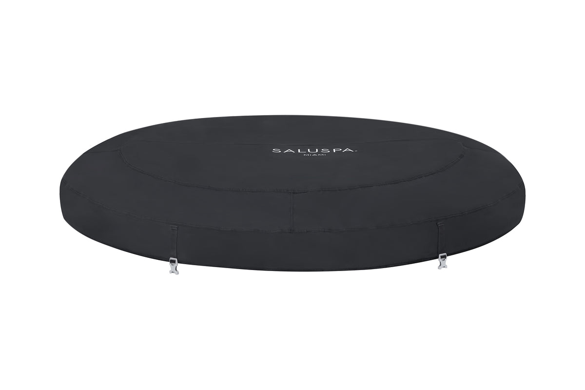 SaluSpa 71" x 26" Miami AirJet Hot Tub Top Leatheroid Cover Replacement, Black