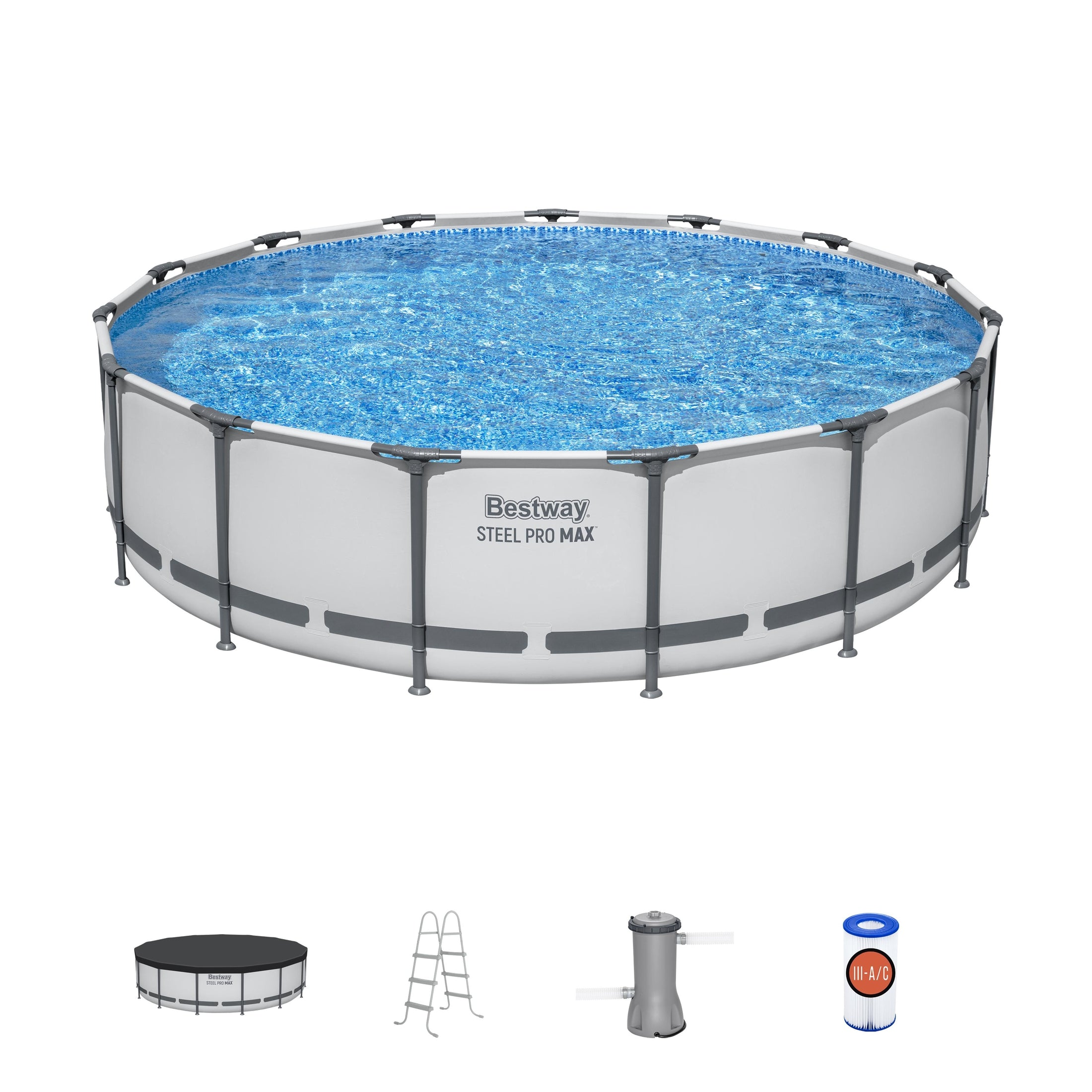 Piscina elevada Bestway Steel Pro MAX de 4,5 m x 107 cm
