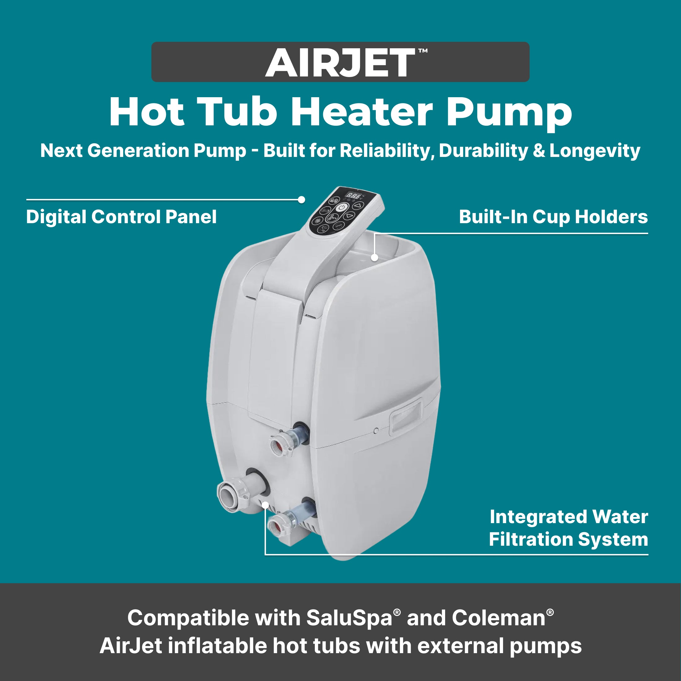 SaluSpa AirJet Hot Tub Heater Pump