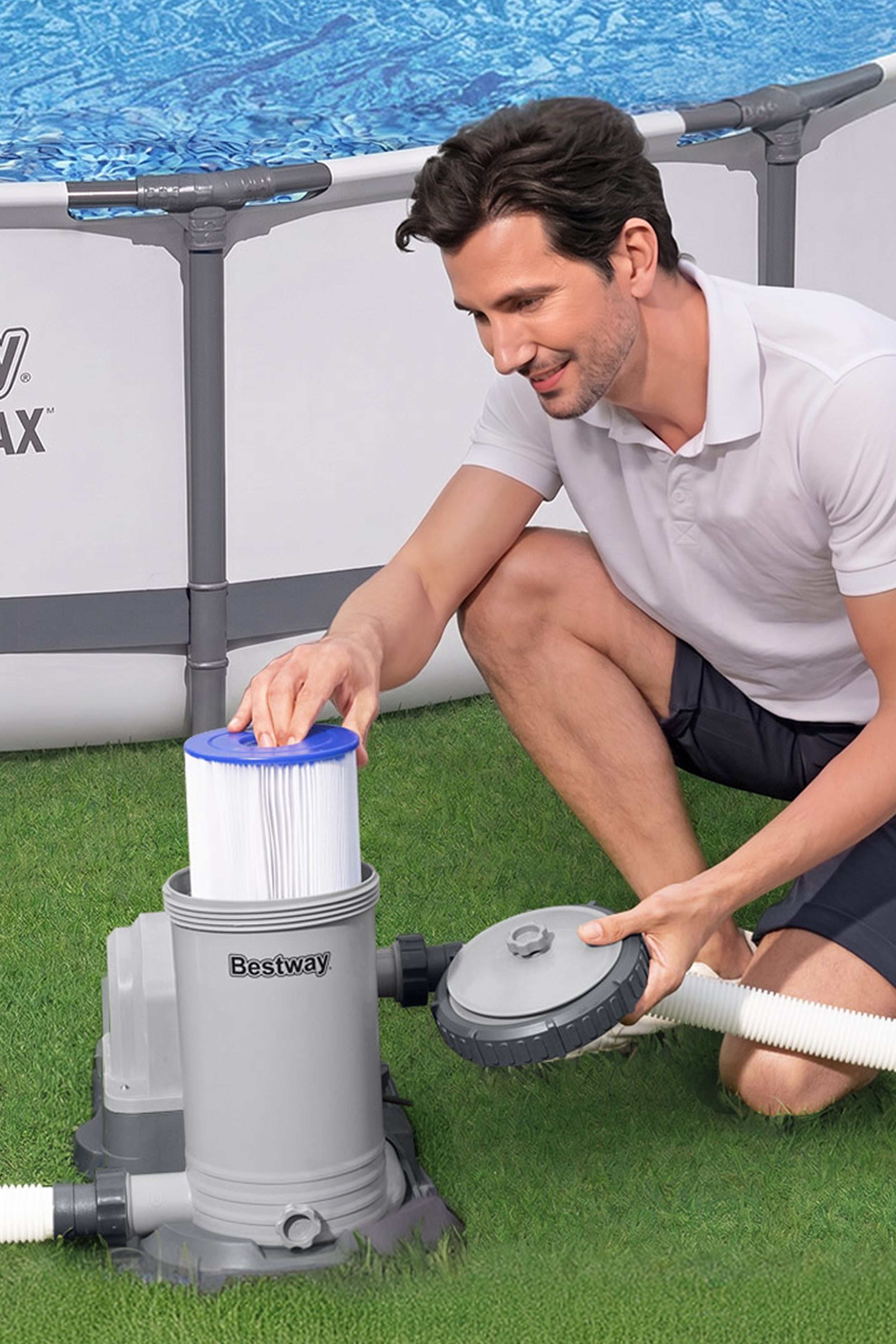 Bestway 2,500 gal. Above Ground Pool Filter Pump